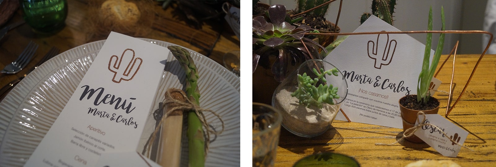 decorar boda con cactus