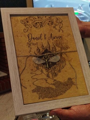 invitación boda harry potter