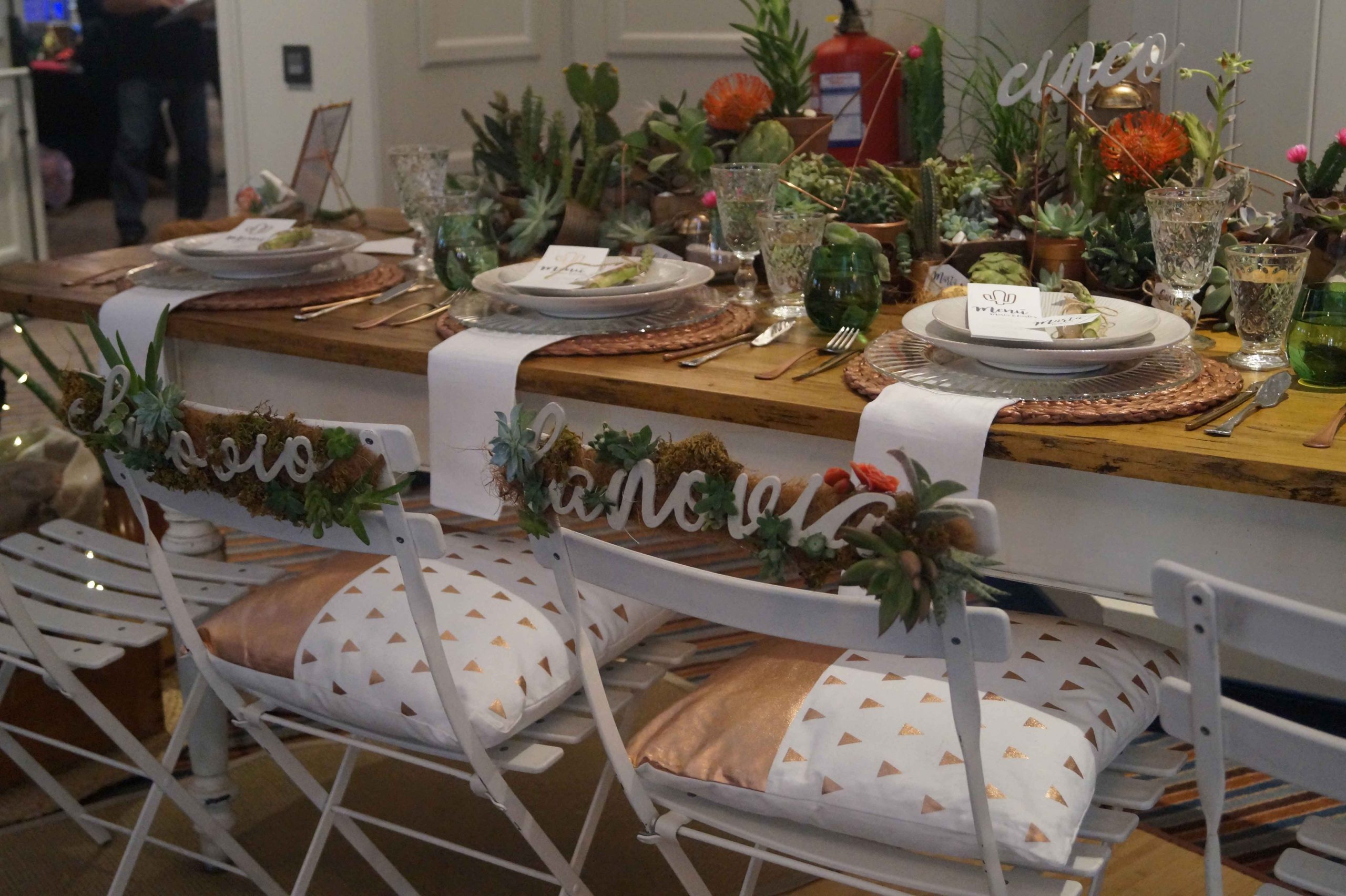 decoración mesa boda cactus feria boda zazu
